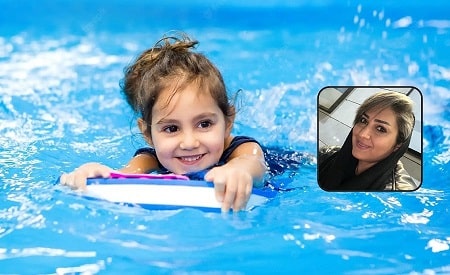 آموزش شنا با مژگان محبوب مربی و ناجی شنا